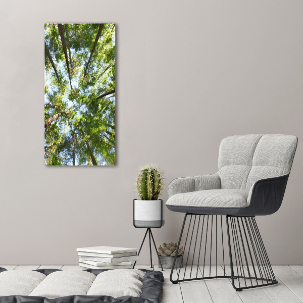 Large canvas wall art Crown of trees