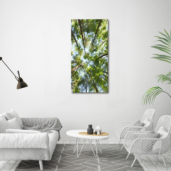 Large canvas wall art Crown of trees