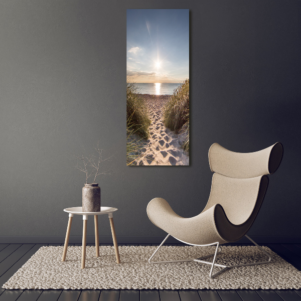 Wall art canvas large Coastal dunes