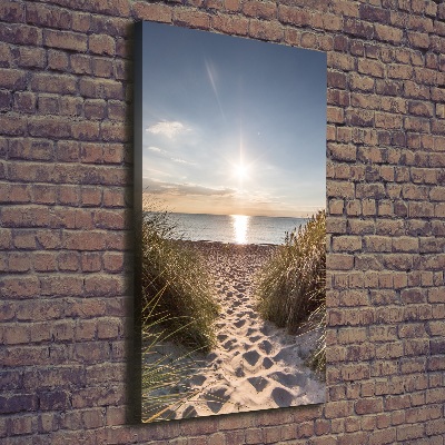 Wall art canvas large Coastal dunes