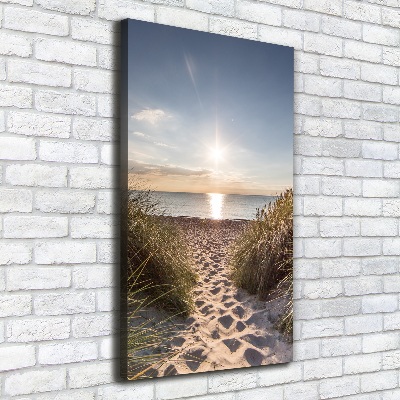 Wall art canvas large Coastal dunes