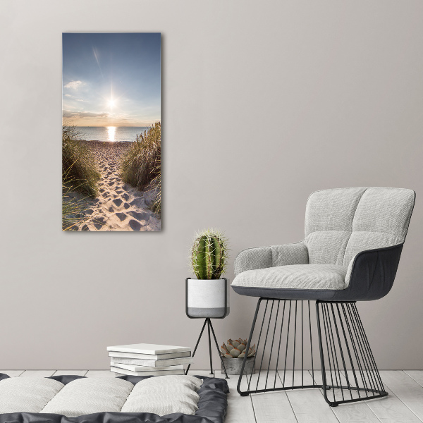 Wall art canvas large Coastal dunes