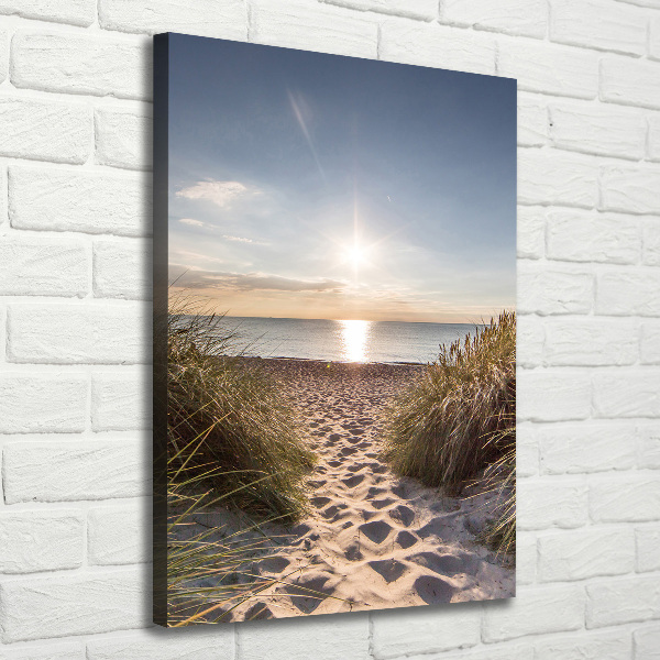 Wall art canvas large Coastal dunes