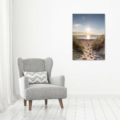 Wall art canvas large Coastal dunes