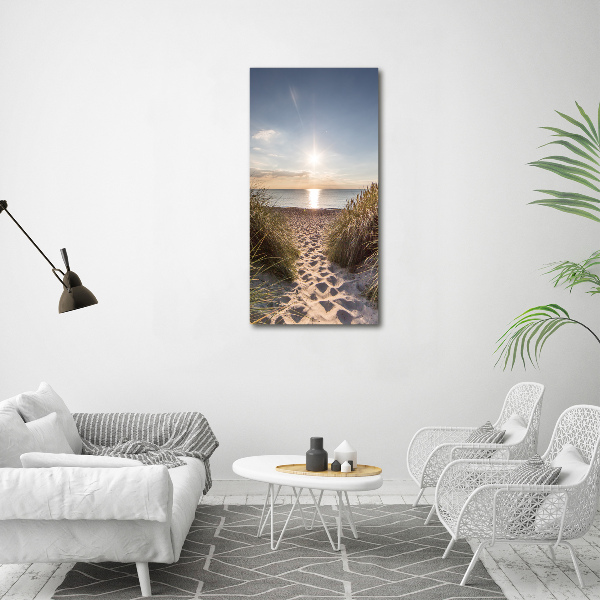 Wall art canvas large Coastal dunes