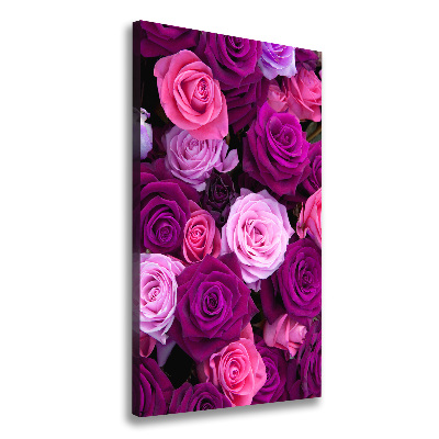 Canvas wall art Pink roses