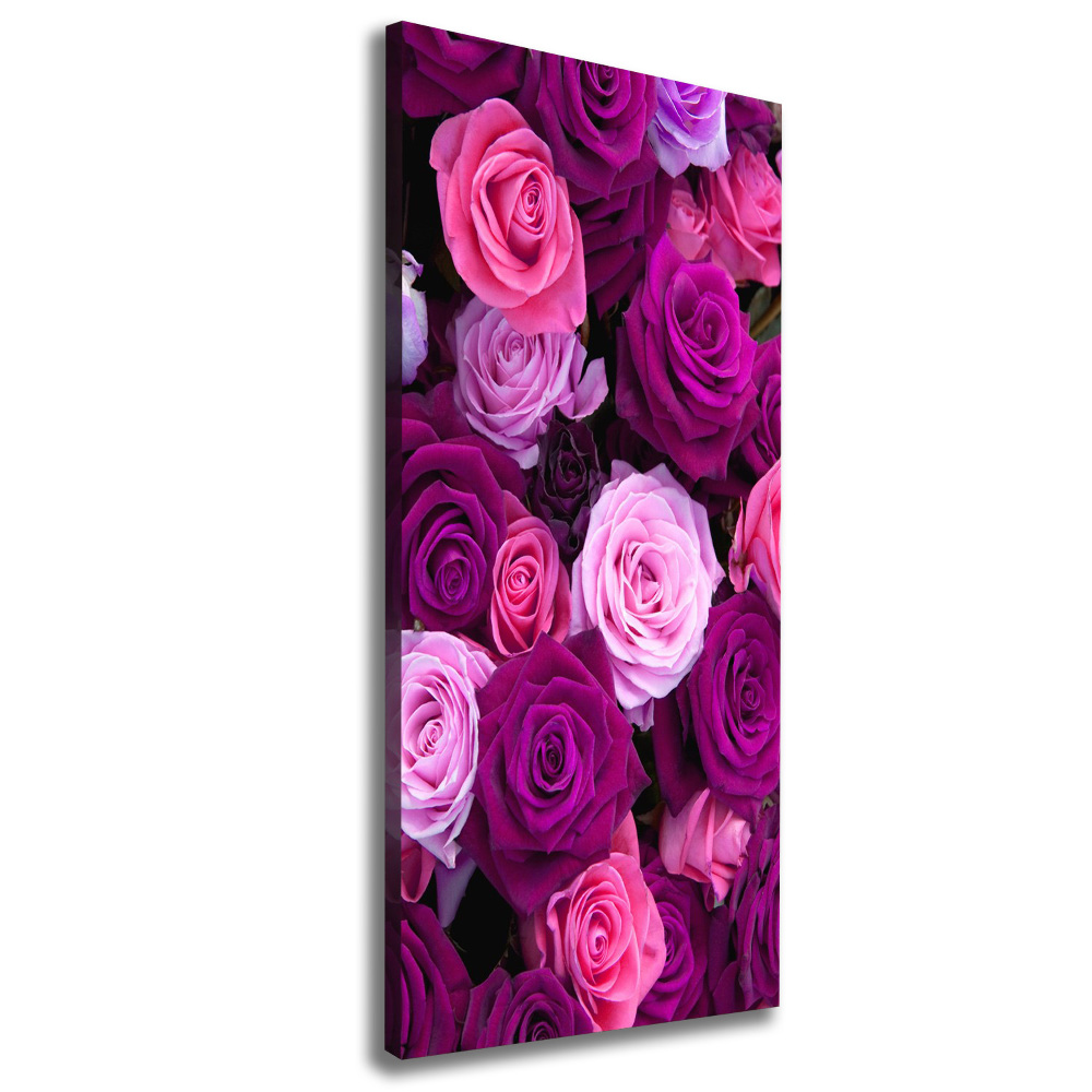 Canvas wall art Pink roses