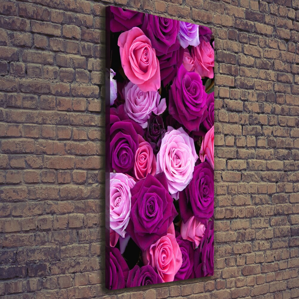 Canvas wall art Pink roses