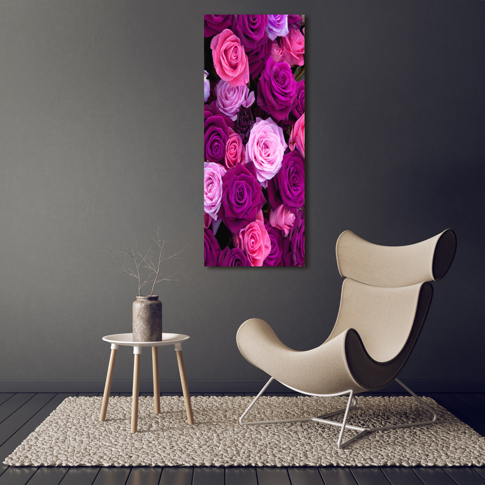 Canvas wall art Pink roses