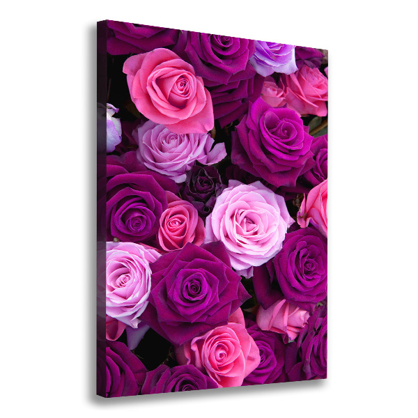 Canvas wall art Pink roses