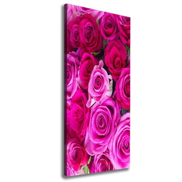 Canvas wall art Pink roses