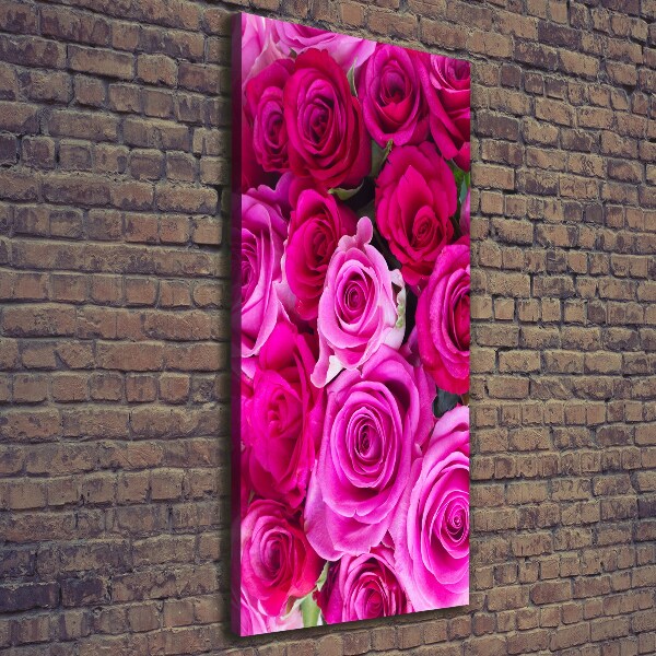 Canvas wall art Pink roses