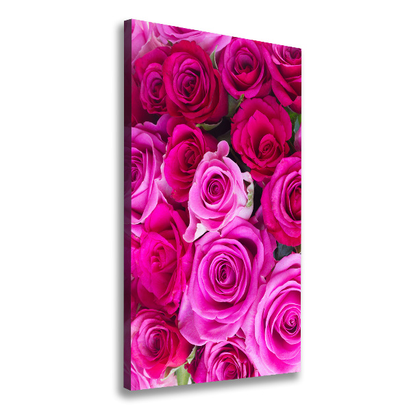 Canvas wall art Pink roses