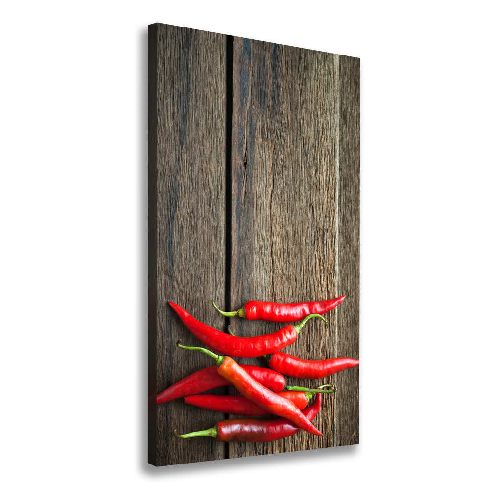 Canvas wall art Chilli peppers