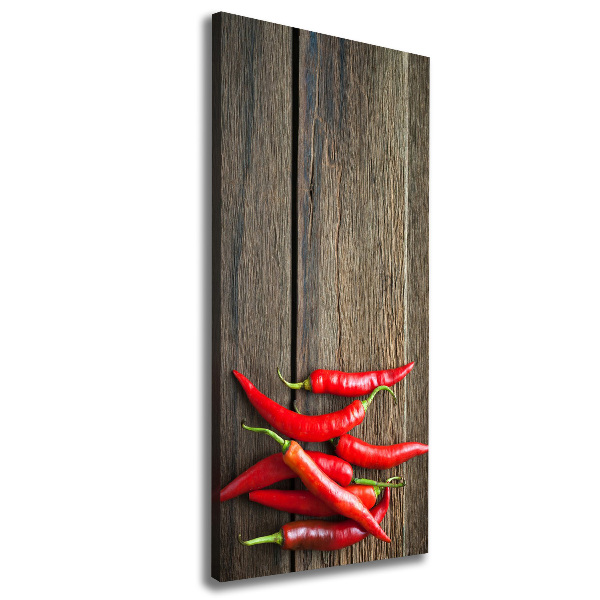 Canvas wall art Chilli peppers