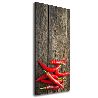 Canvas wall art Chilli peppers