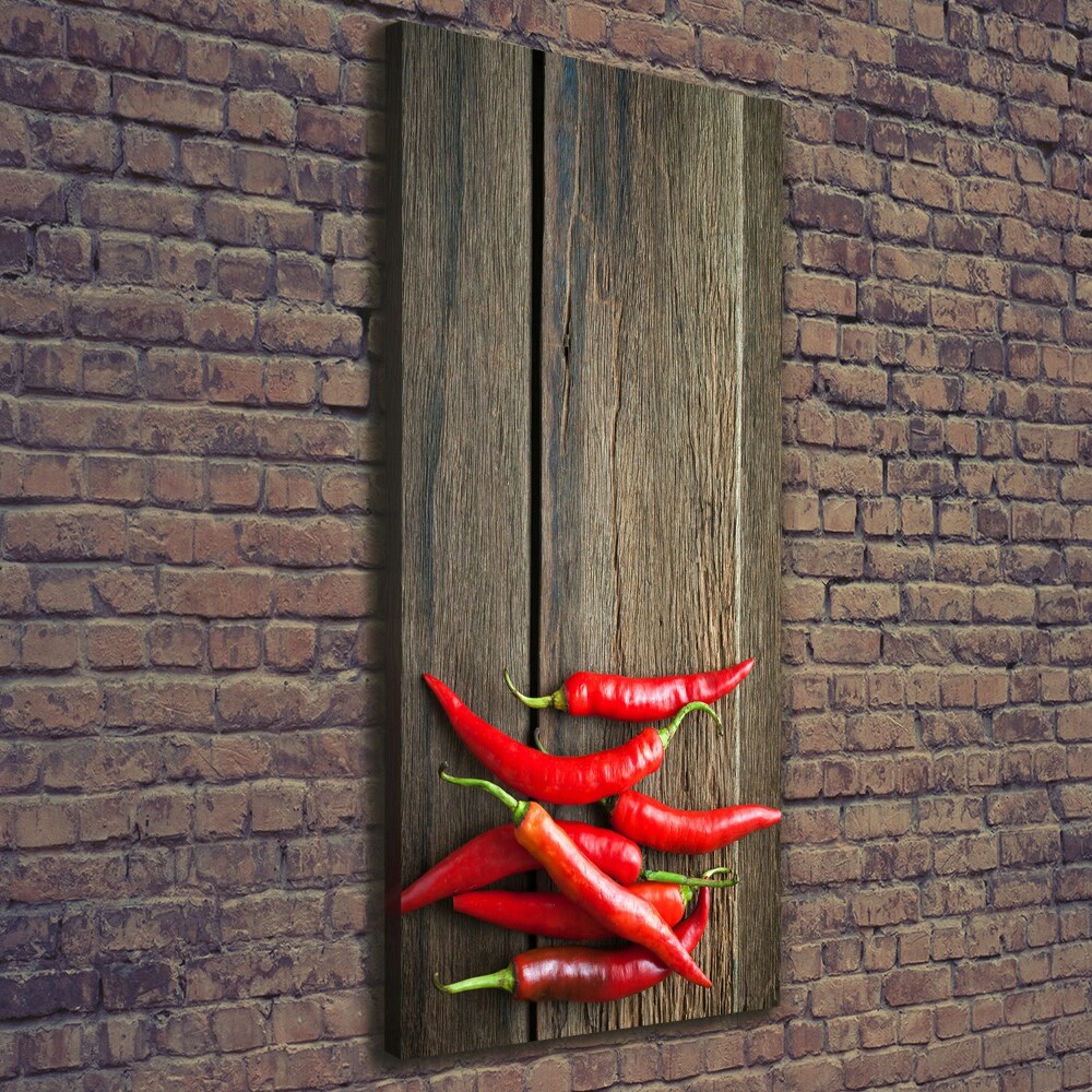 Canvas wall art Chilli peppers