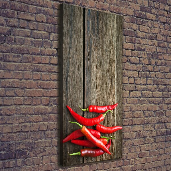 Canvas wall art Chilli peppers