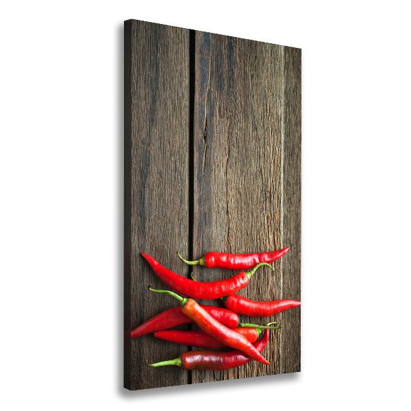 Canvas wall art Chilli peppers