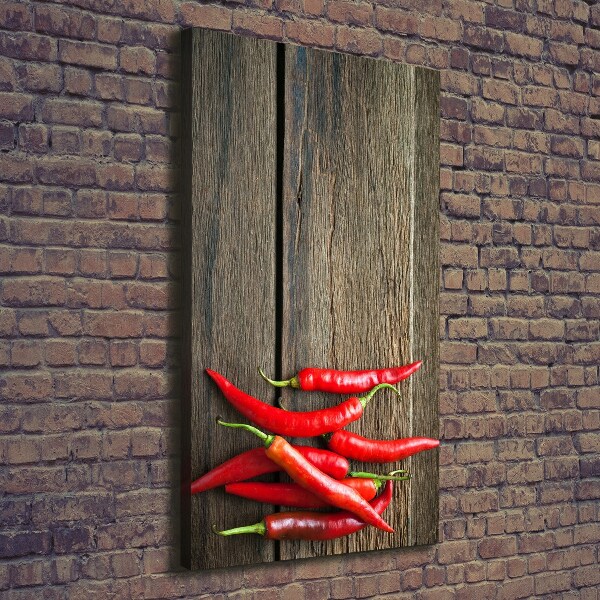 Canvas wall art Chilli peppers