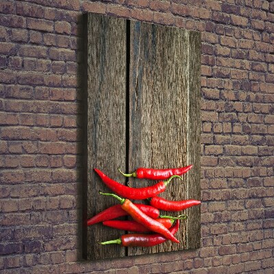 Canvas wall art Chilli peppers