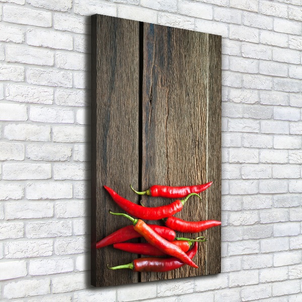 Canvas wall art Chilli peppers