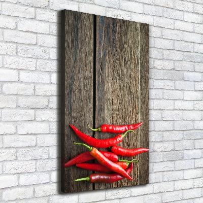 Canvas wall art Chilli peppers