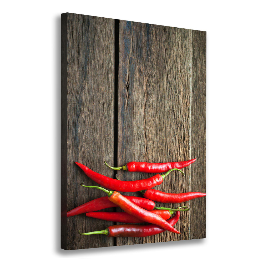 Canvas wall art Chilli peppers