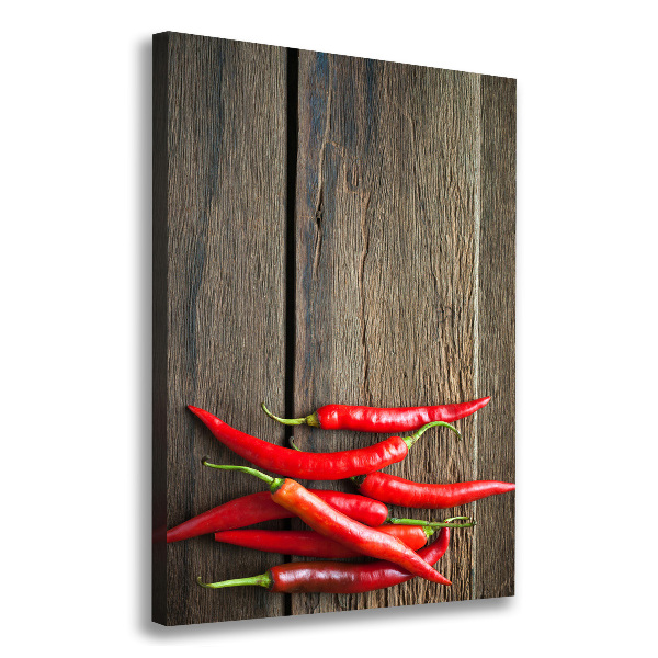 Canvas wall art Chilli peppers