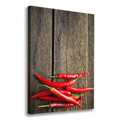 Canvas wall art Chilli peppers