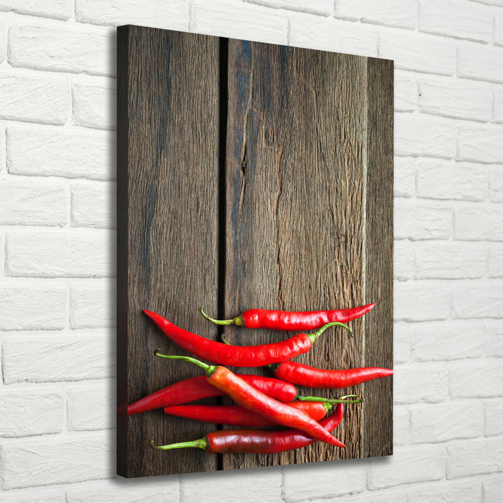 Canvas wall art Chilli peppers