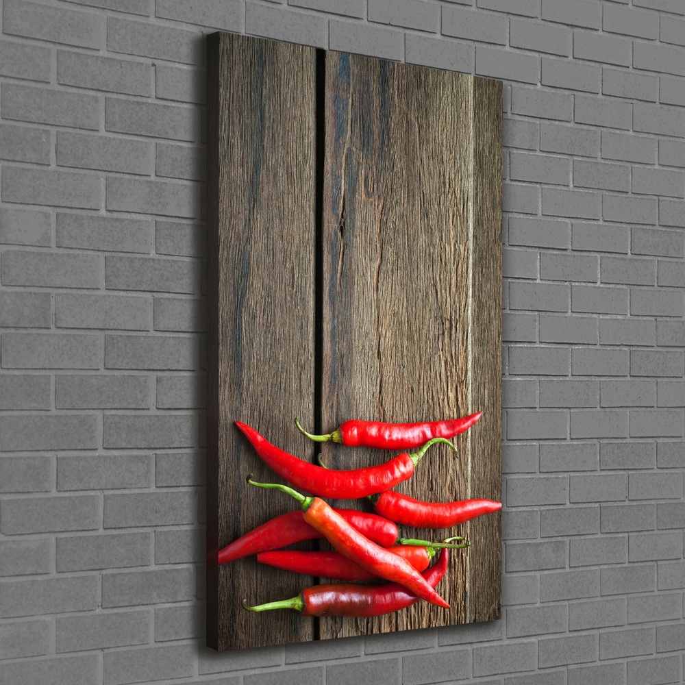 Canvas wall art Chilli peppers