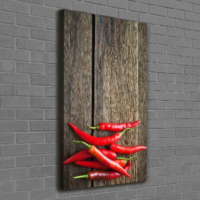 Canvas wall art Chilli peppers