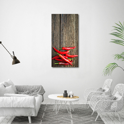 Canvas wall art Chilli peppers