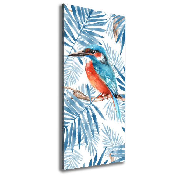 Wall canvas art Birds and leaves