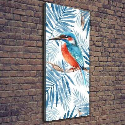 Wall canvas art Birds and leaves