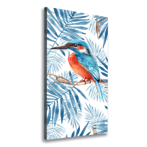 Wall canvas art Birds and leaves