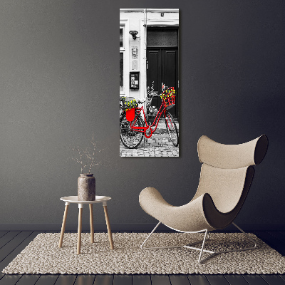 Canvas wall art City bike