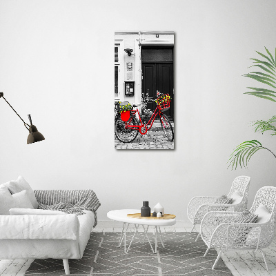 Canvas wall art City bike