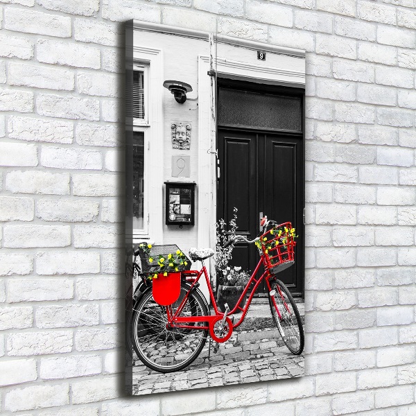 Canvas wall art City bike