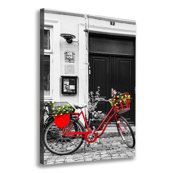 Canvas wall art City bike