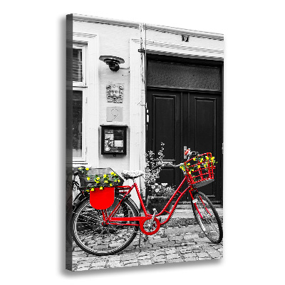 Canvas wall art City bike