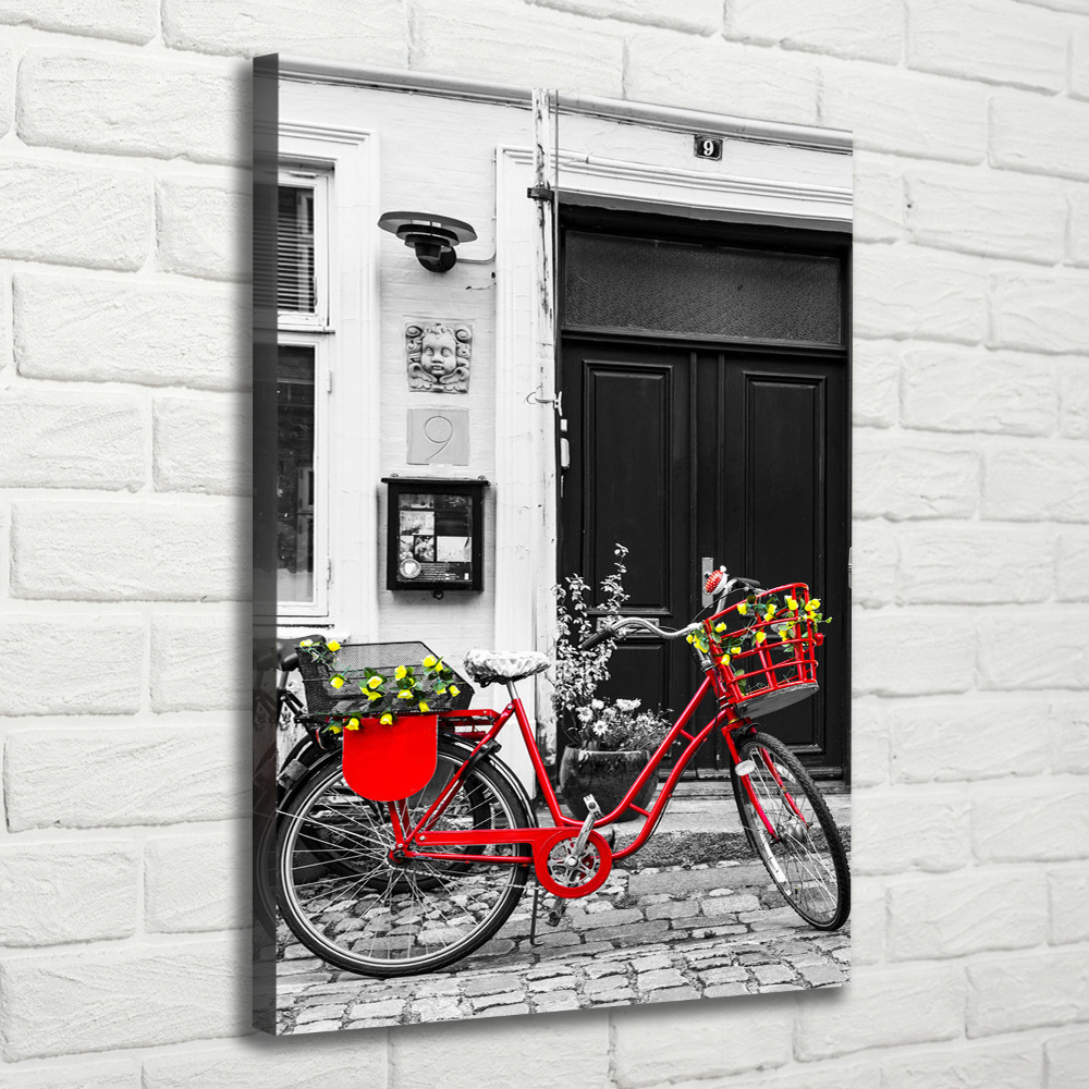 Canvas wall art City bike