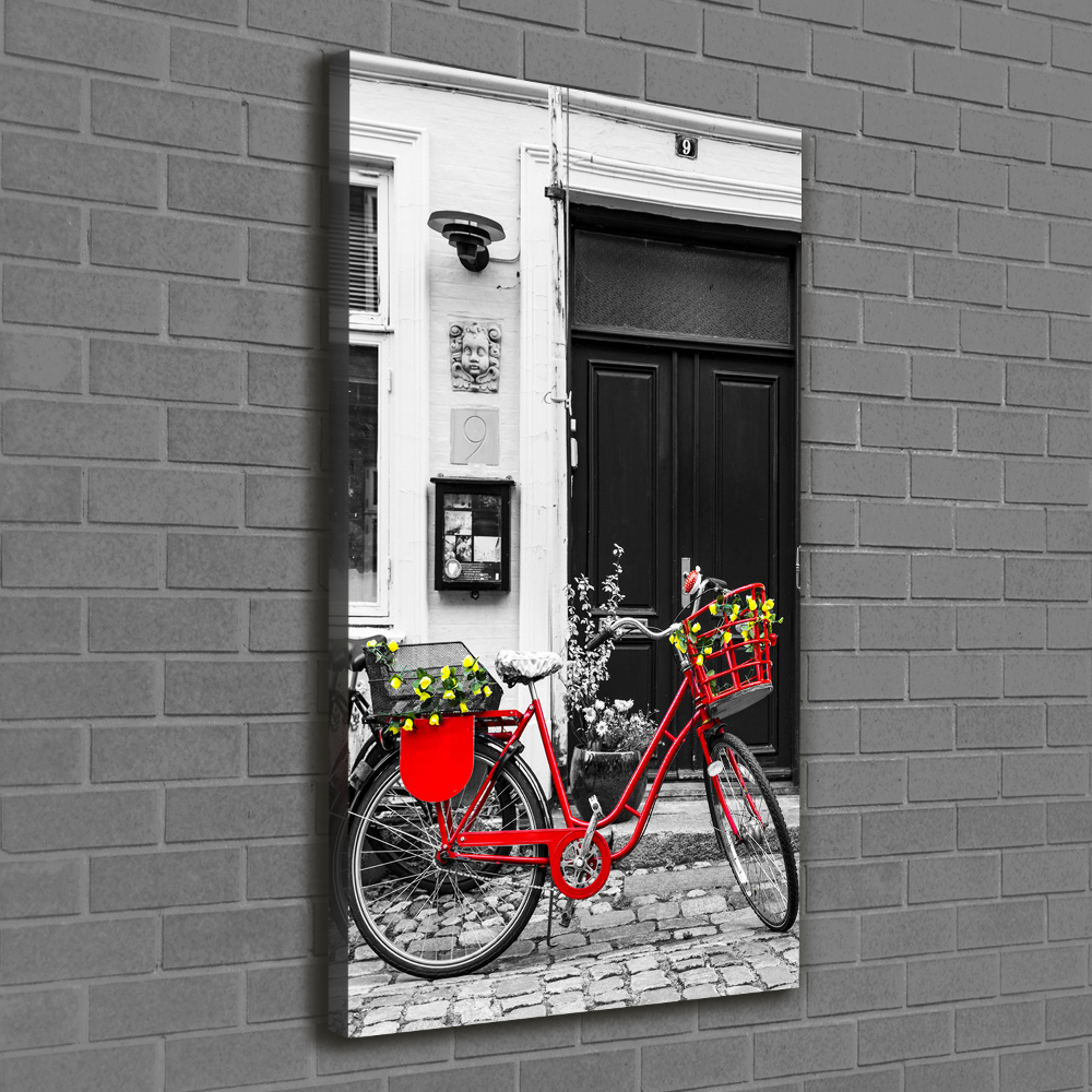 Canvas wall art City bike