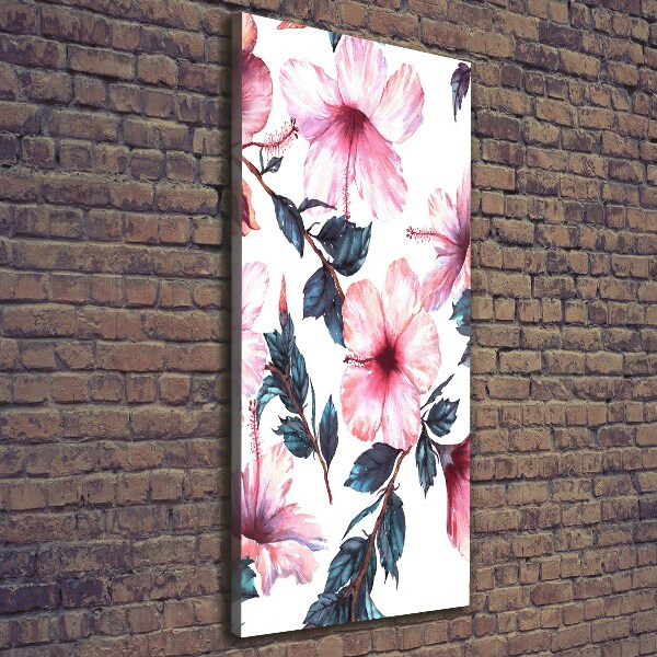 Canvas wall art Hibiscus