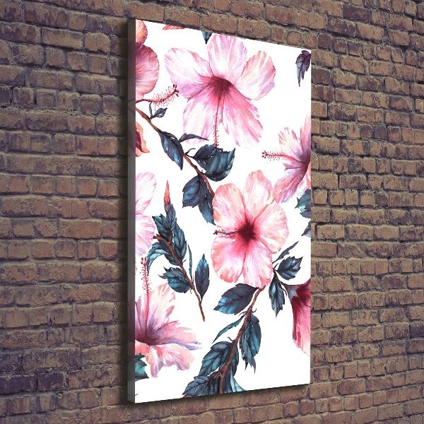 Canvas wall art Hibiscus