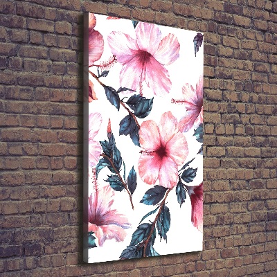 Canvas wall art Hibiscus