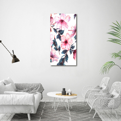 Canvas wall art Hibiscus