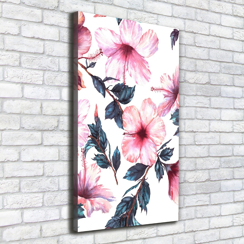 Canvas wall art Hibiscus