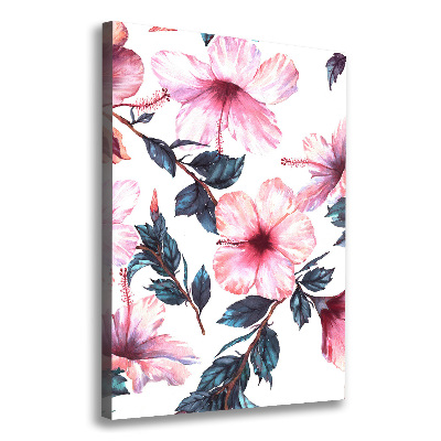 Canvas wall art Hibiscus